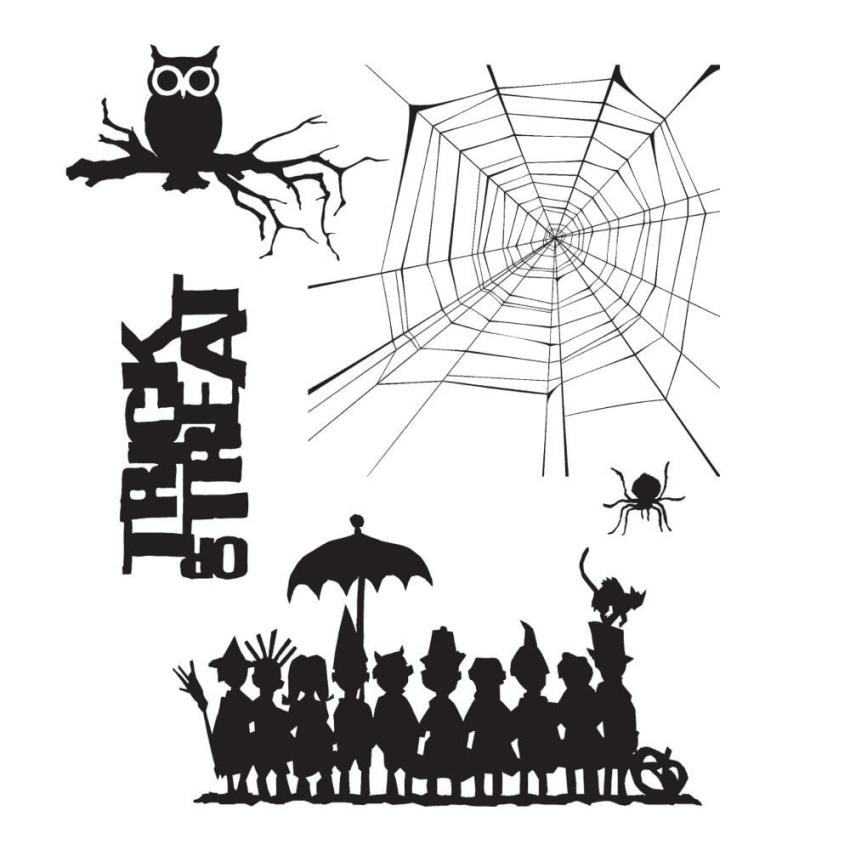 Stampers Anonymous - Gummistempelset "Halloween Cutouts" Cling Stamp Design by Tim Holtz