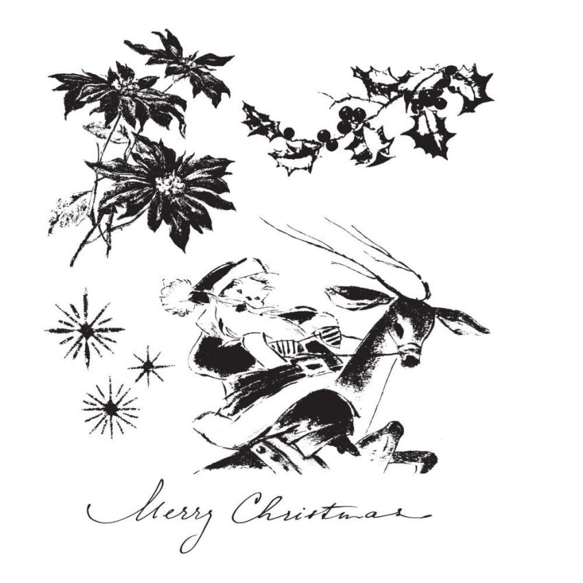Stampers Anonymous - Gummistempelset "Christmas" Cling Stamp Design by Tim Holtz