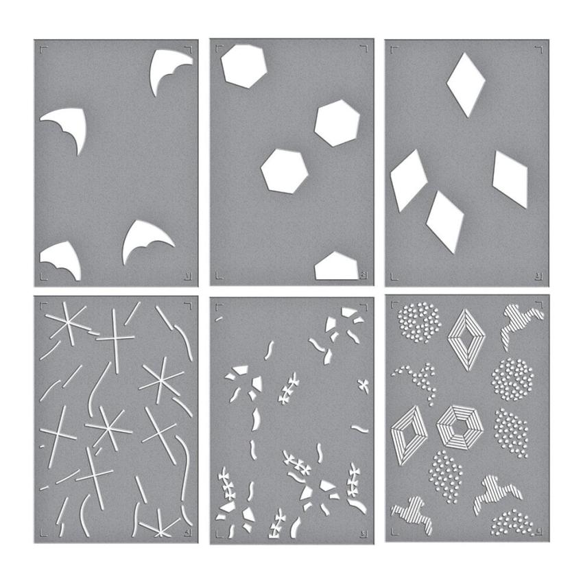 Spellbinders - Schablone "Flying Kites" Layered Stencil