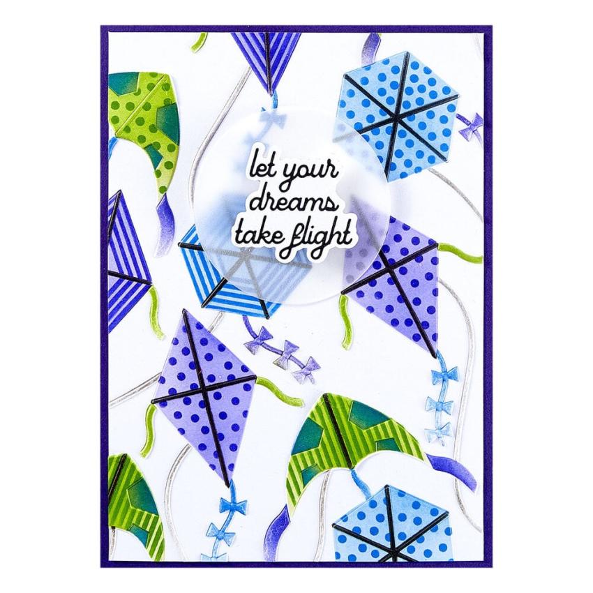 Spellbinders - Schablone "Flying Kites" Layered Stencil