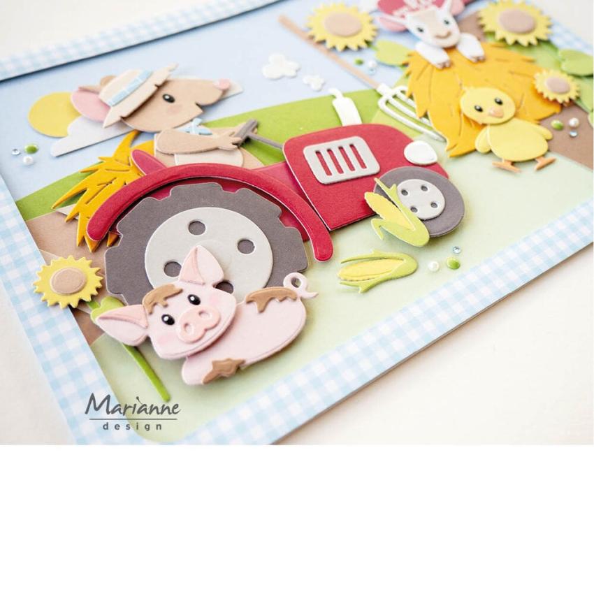 Marianne Design - Präge- und Stanzschalone "Tractor" Collectables Dies