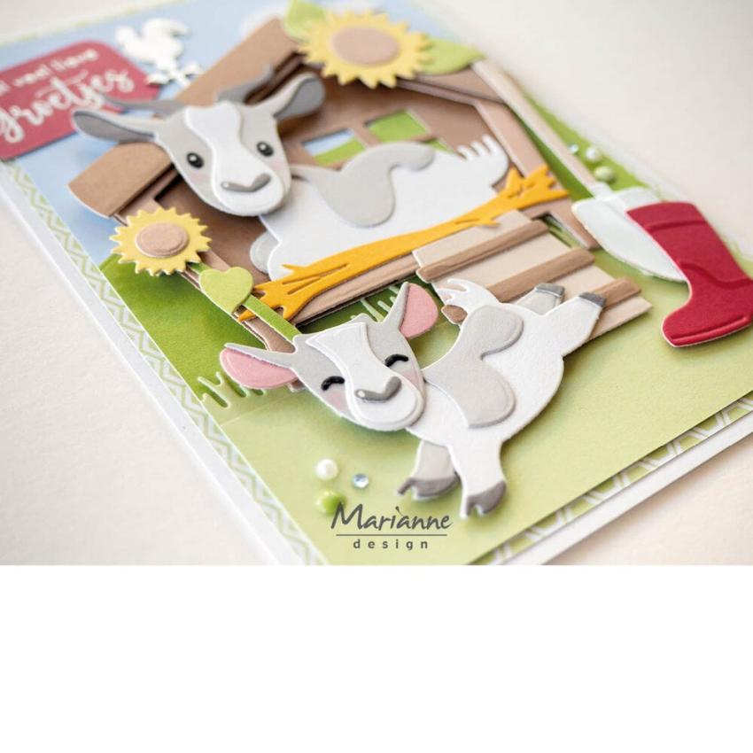 Marianne Design - Präge- und Stanzschalone "Goat Family" Collectables Dies