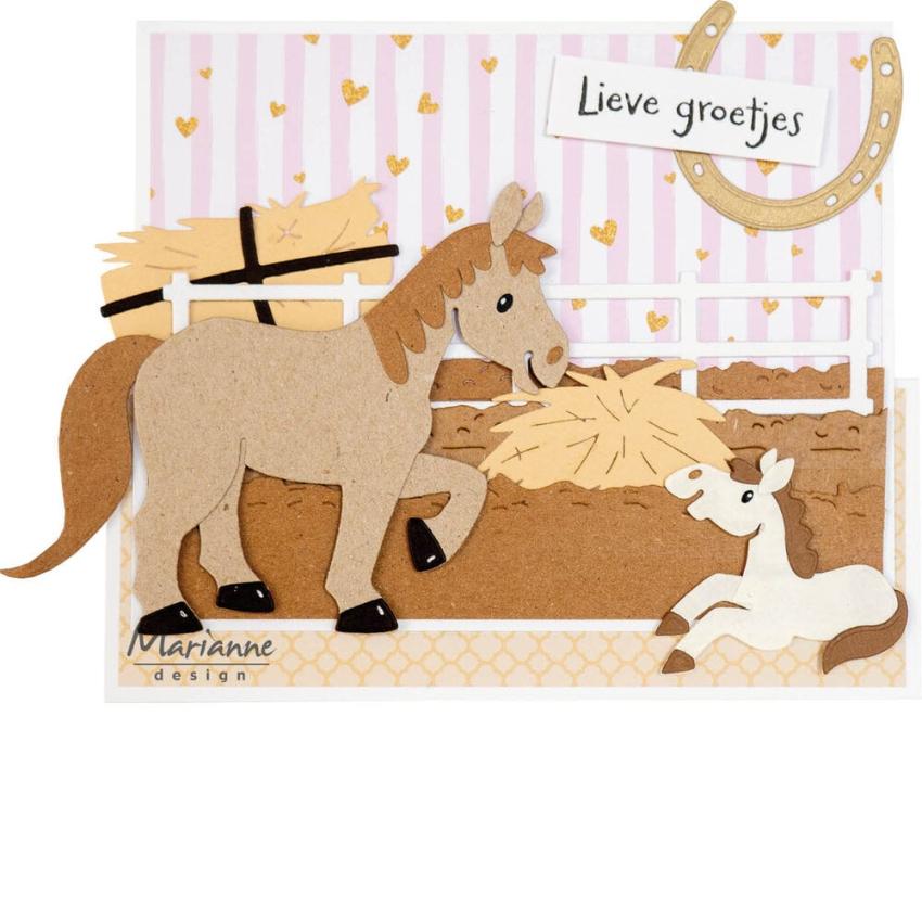 Marianne Design - Präge- und Stanzschalone "Horses" Collectables Dies
