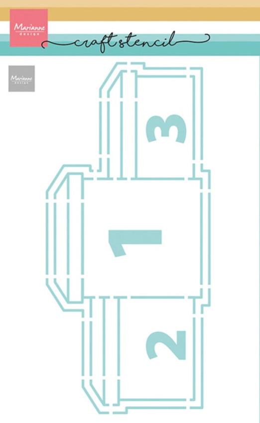 Marianne Design - Schablone 14,9x21cm "Winner's Podium" Stencil
