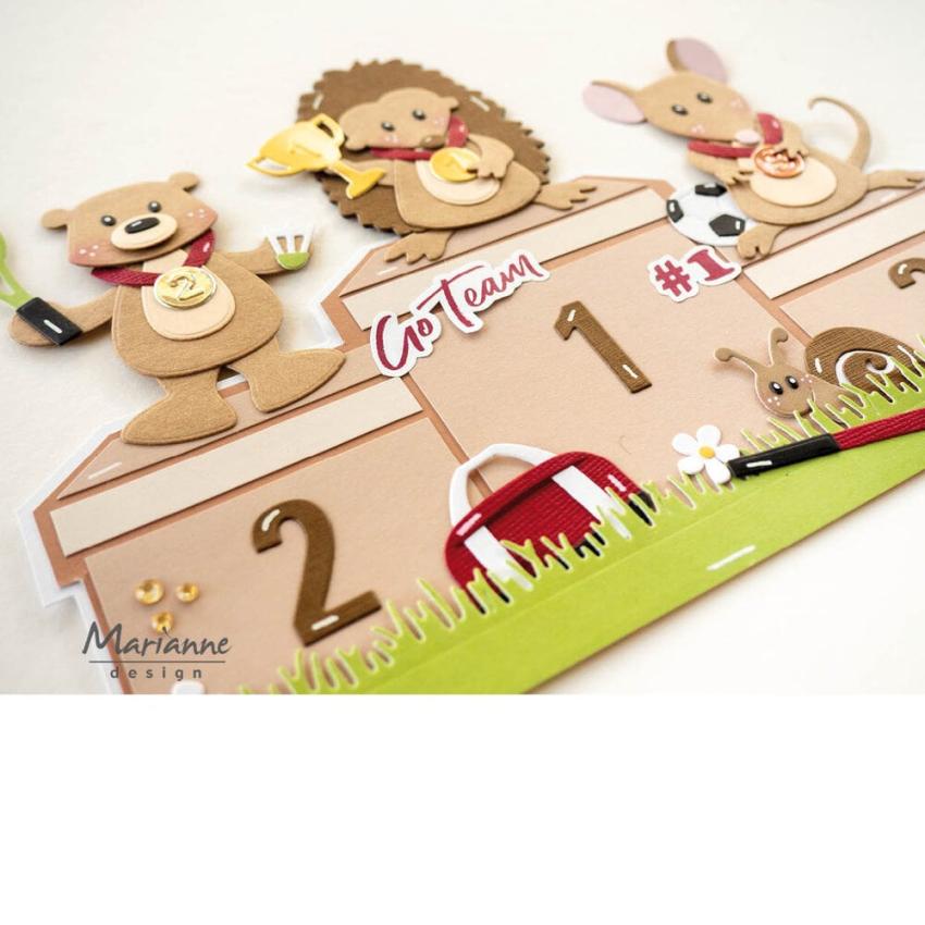 Marianne Design - Schablone 14,9x21cm "Winner's Podium" Stencil