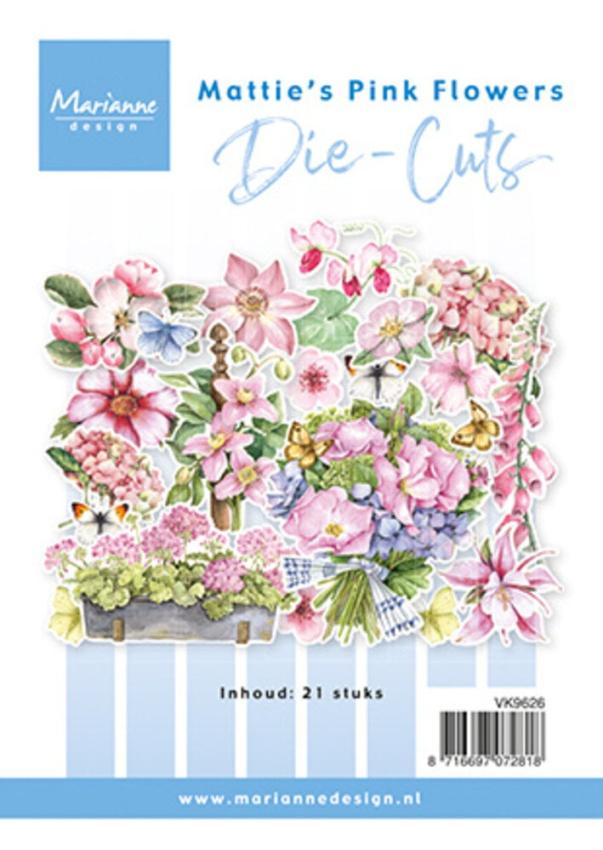 Marianne Design - Stanzteile "Pink Flowers" Die Cuts
