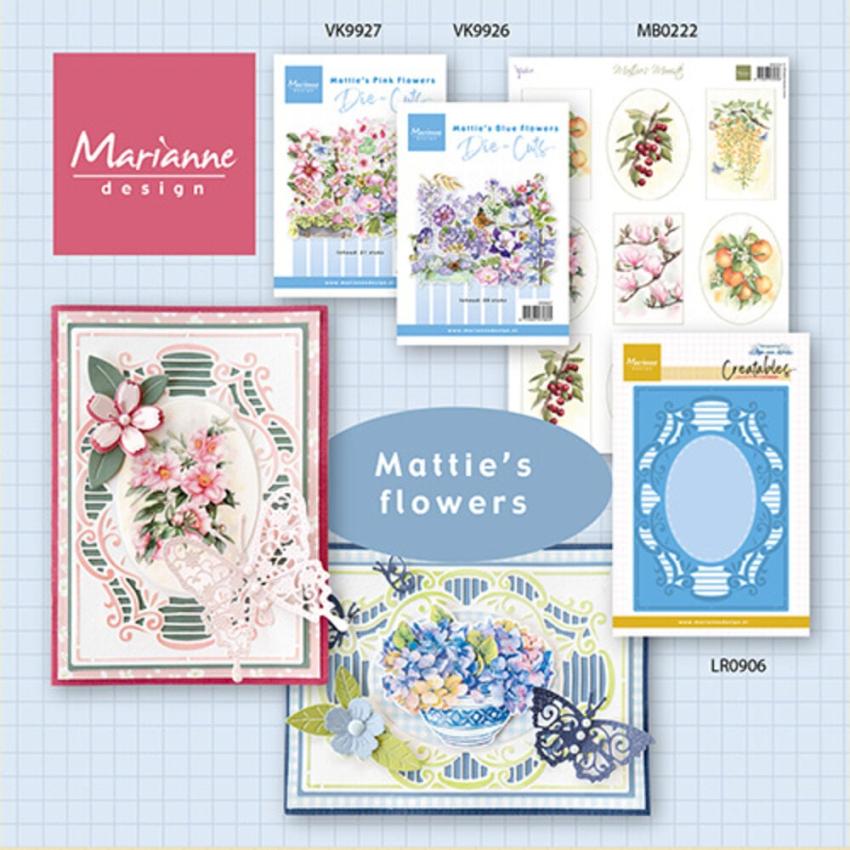 Marianne Design - Stanzteile "Pink Flowers" Die Cuts