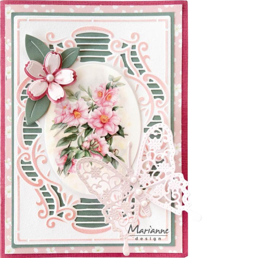 Marianne Design - Stanzteile "Pink Flowers" Die Cuts