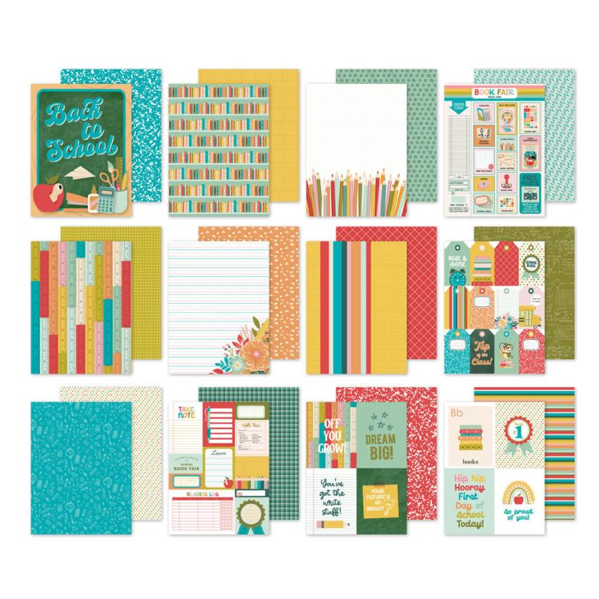 Simple Stories - Designpapier "Book Fair" Paper Pack 6x8 Inch - 24 Bogen