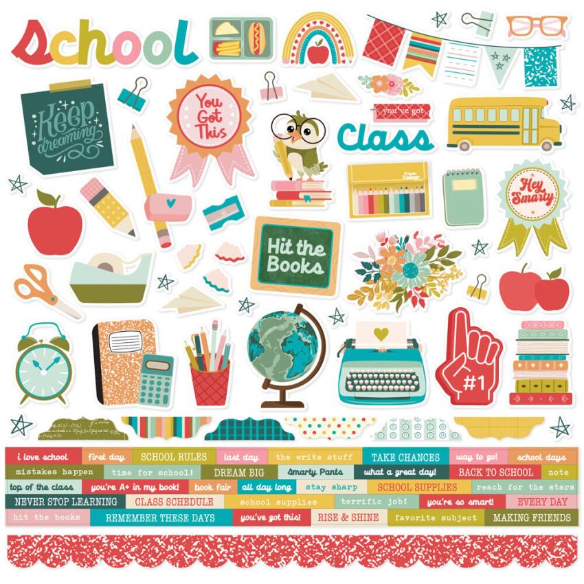 Simple Stories - Collections Kit "Book Fair" 12 Bogen Designpapier
