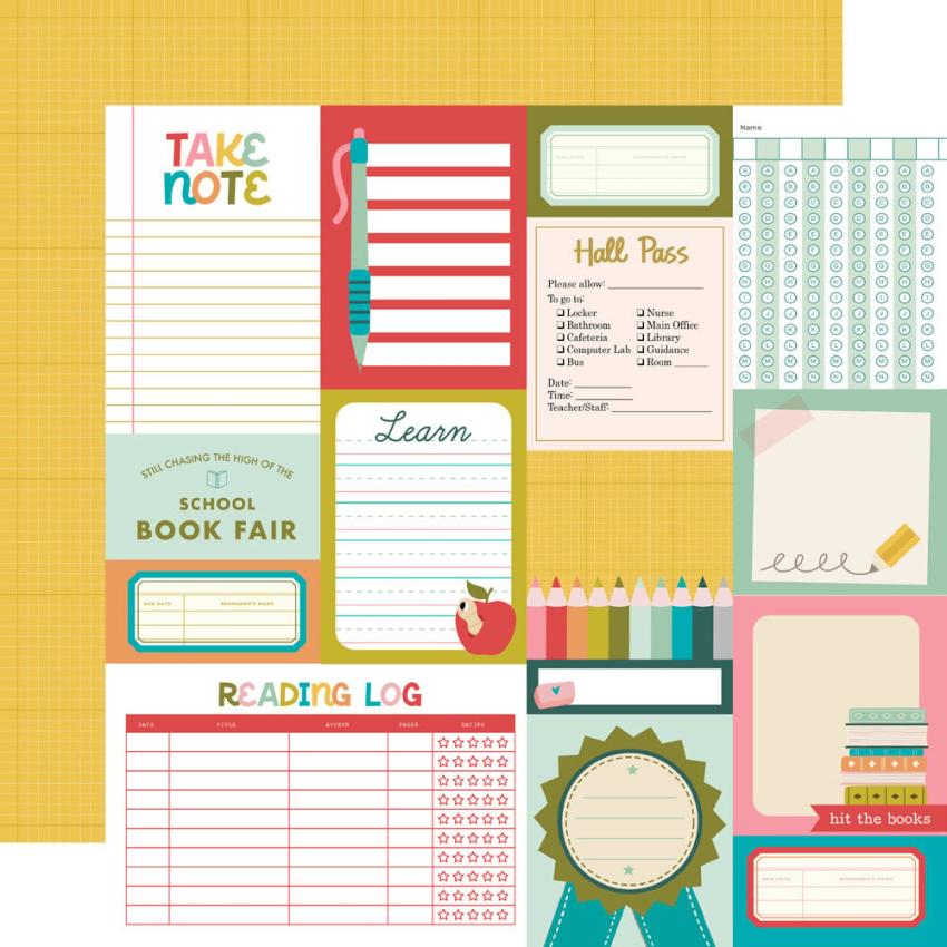 Simple Stories - Collections Kit "Book Fair" 12 Bogen Designpapier