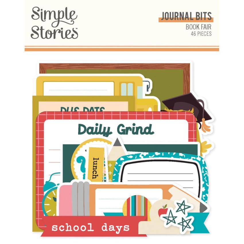 Simple Stories - Stanzteile "Book Fair" Journal Bits & Pieces 