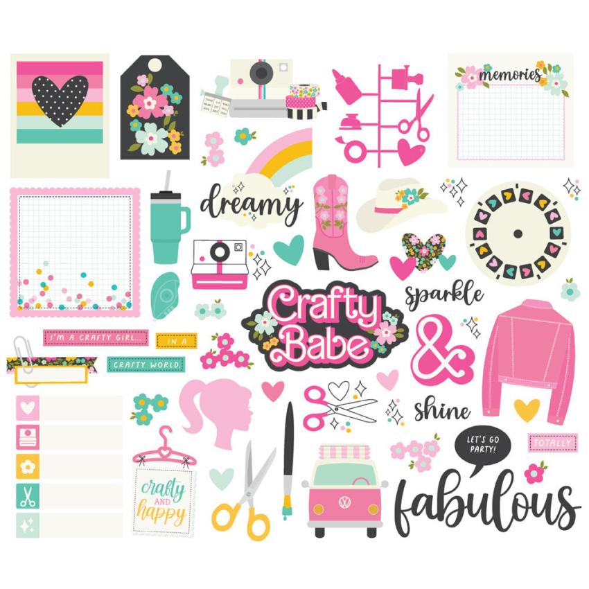 Simple Stories - Stanzteile "Crafty Babe" Bits & Pieces 