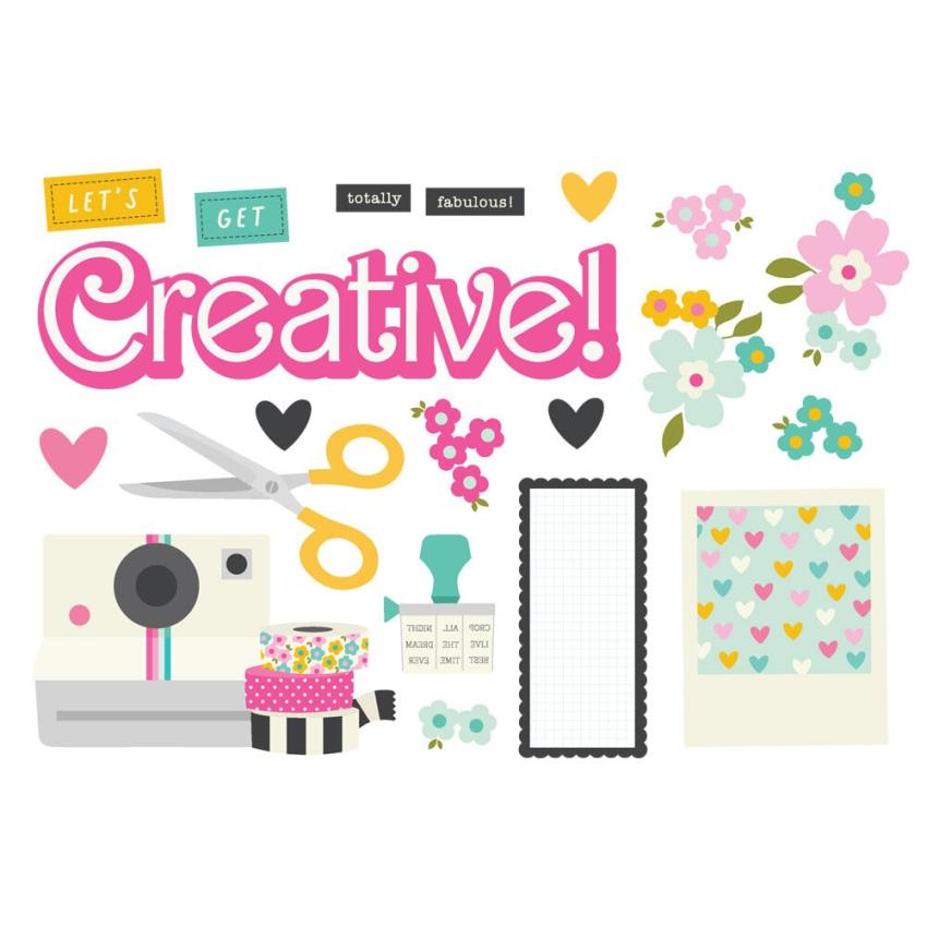 Simple Stories - Stanzteile "Crafty Babe" Pages Pieces