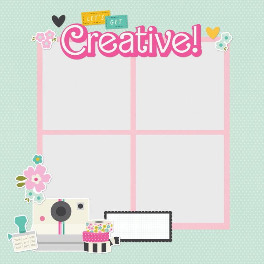 Simple Stories - Stanzteile "Crafty Babe" Pages Pieces