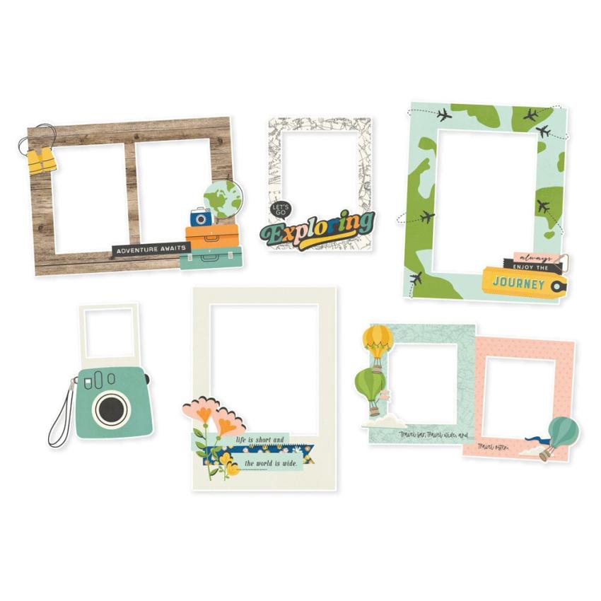 Simple Stories - Chipboard Frames "Happy Travels" 