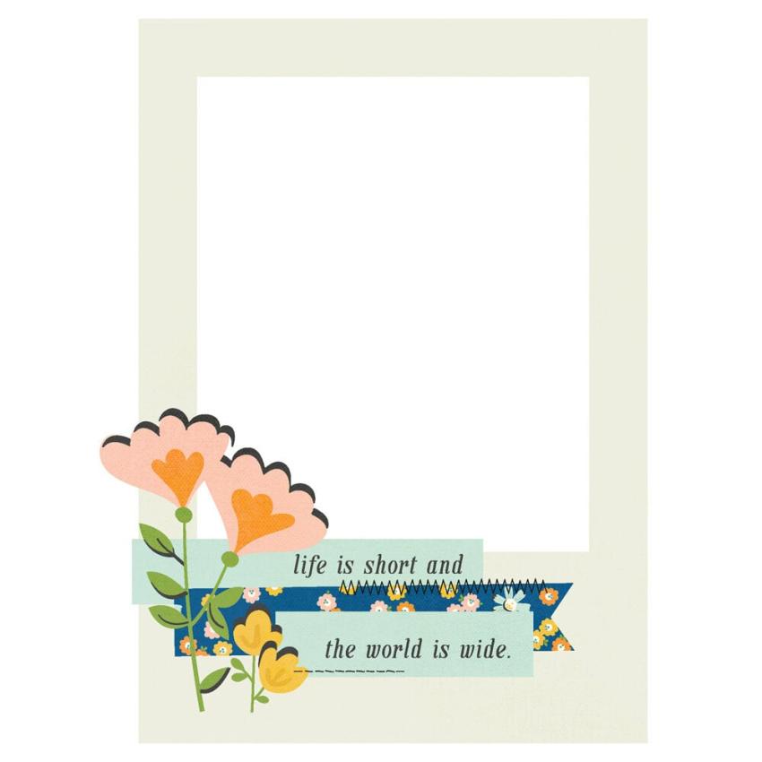 Simple Stories - Chipboard Frames "Happy Travels" 