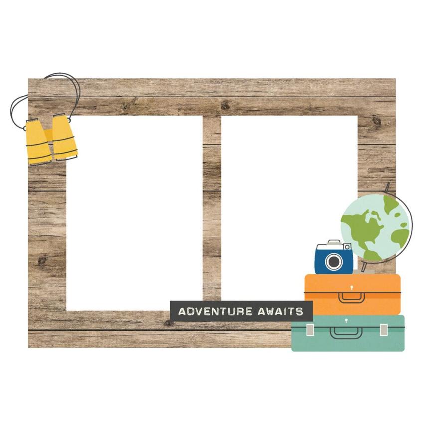 Simple Stories - Chipboard Frames "Happy Travels" 