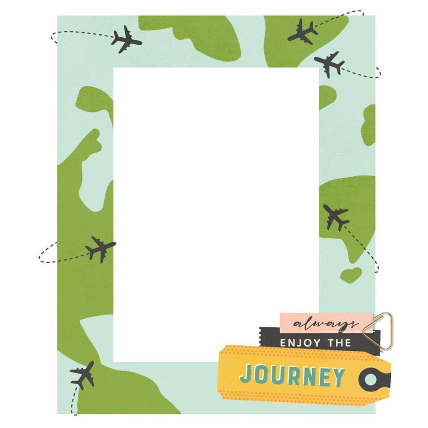 Simple Stories - Chipboard Frames "Happy Travels" 