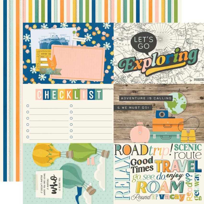 Simple Stories - Collections Kit "Happy Travels" 12 Bogen Designpapier