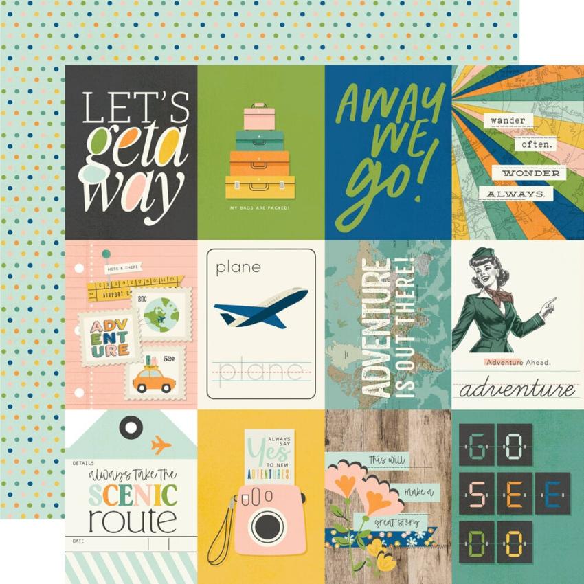 Simple Stories - Collections Kit "Happy Travels" 12 Bogen Designpapier
