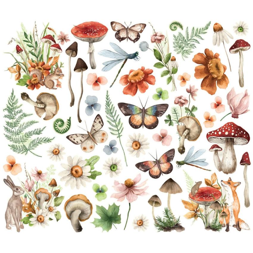 Simple Stories - Stanzteile "Vintage Woodlands" Floral Bits & Pieces 