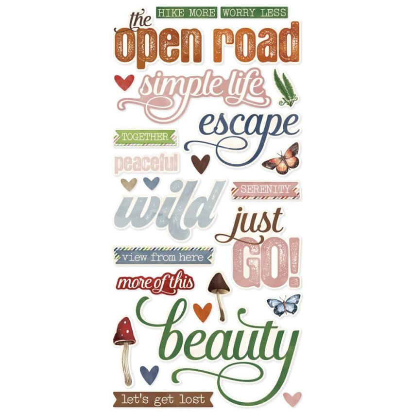 Simple Stories - Aufkleber "Vintage Woodlands" Foam Sticker