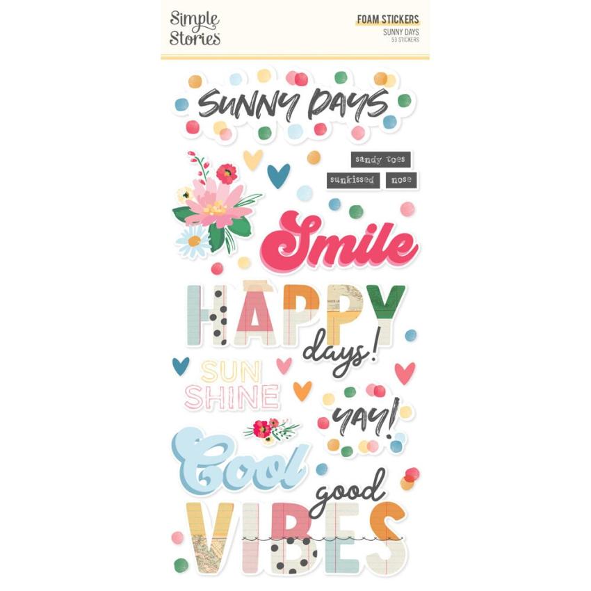 Simple Stories - Aufkleber "Sunny Days" Foam Sticker
