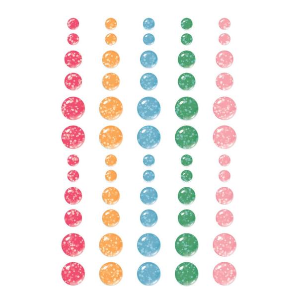 Simple Stories - Enamel Dots "Sunny Days" 60 Stück 
