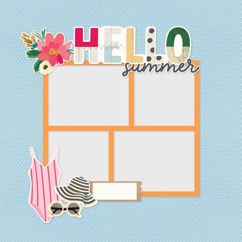 Simple Stories - Stanzteile "Sunny Days" Pages Pieces