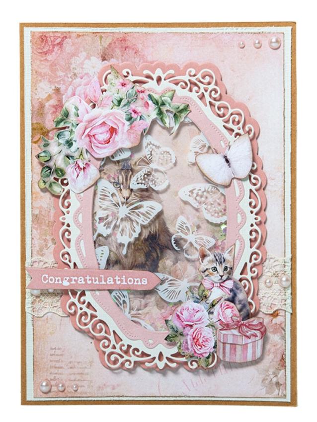 Studio Light - Stanzteile "A Cat's Secret" Die Cut Block - 20 Bogen