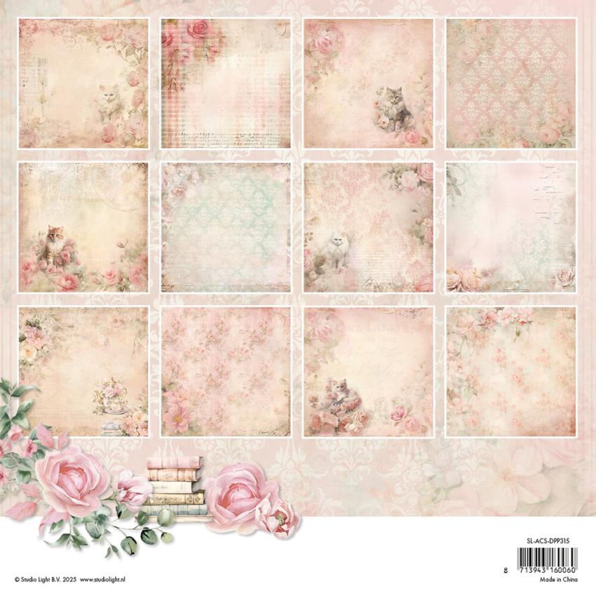 Studio Light - Designpapier "A Cat's Secret" Paper Pack 8x8 Inch - 36 Bogen