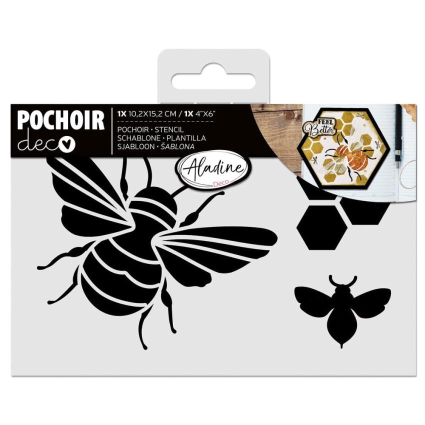 Aladine - Schablone 10x15cm "Bee" Stencil