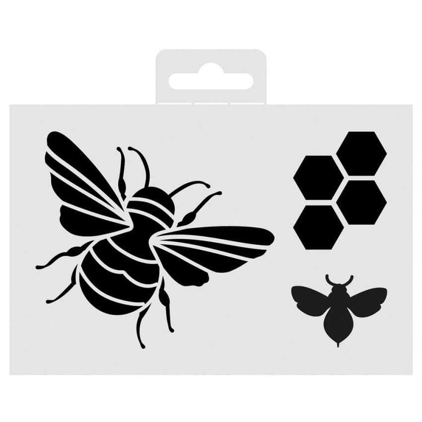 Aladine - Schablone 10x15cm "Bee" Stencil