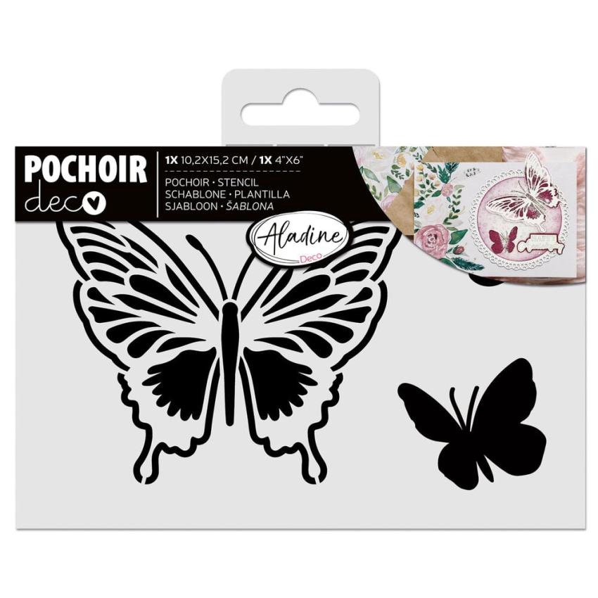 Aladine - Schablone 10x15cm "Butterfly" Stencil
