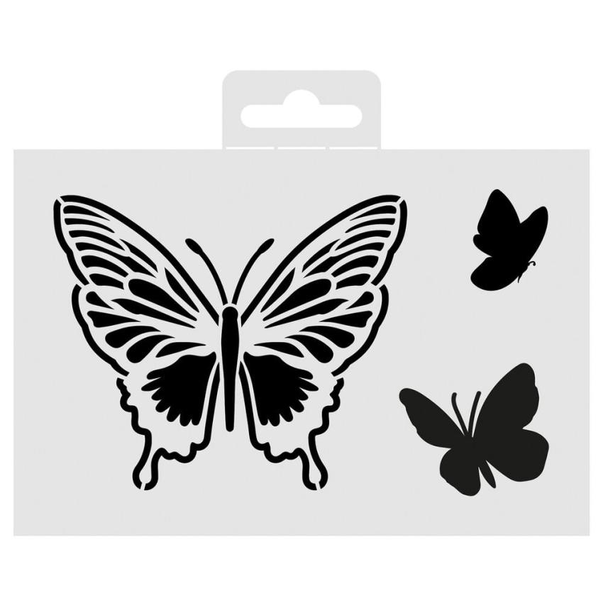 Aladine - Schablone 10x15cm "Butterfly" Stencil