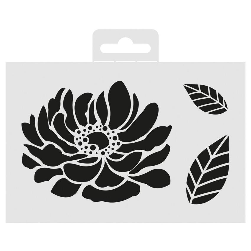 Aladine - Schablone 10x15cm "Peony" Stencil