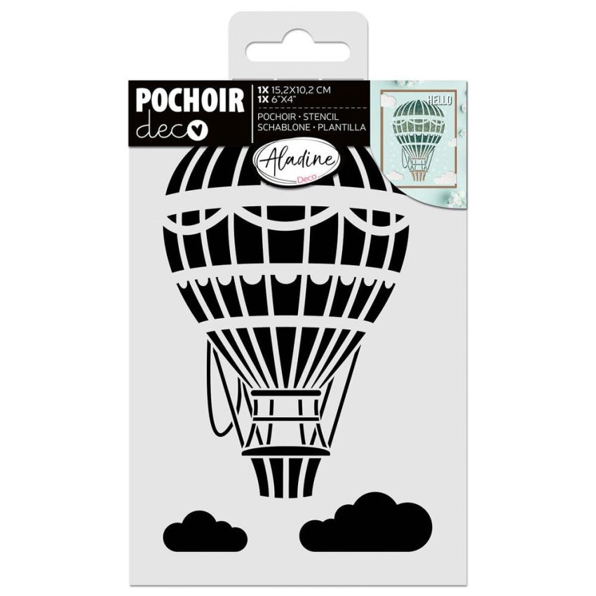 Aladine - Schablone 15x10cm "Hot-Air Balloon" Stencil
