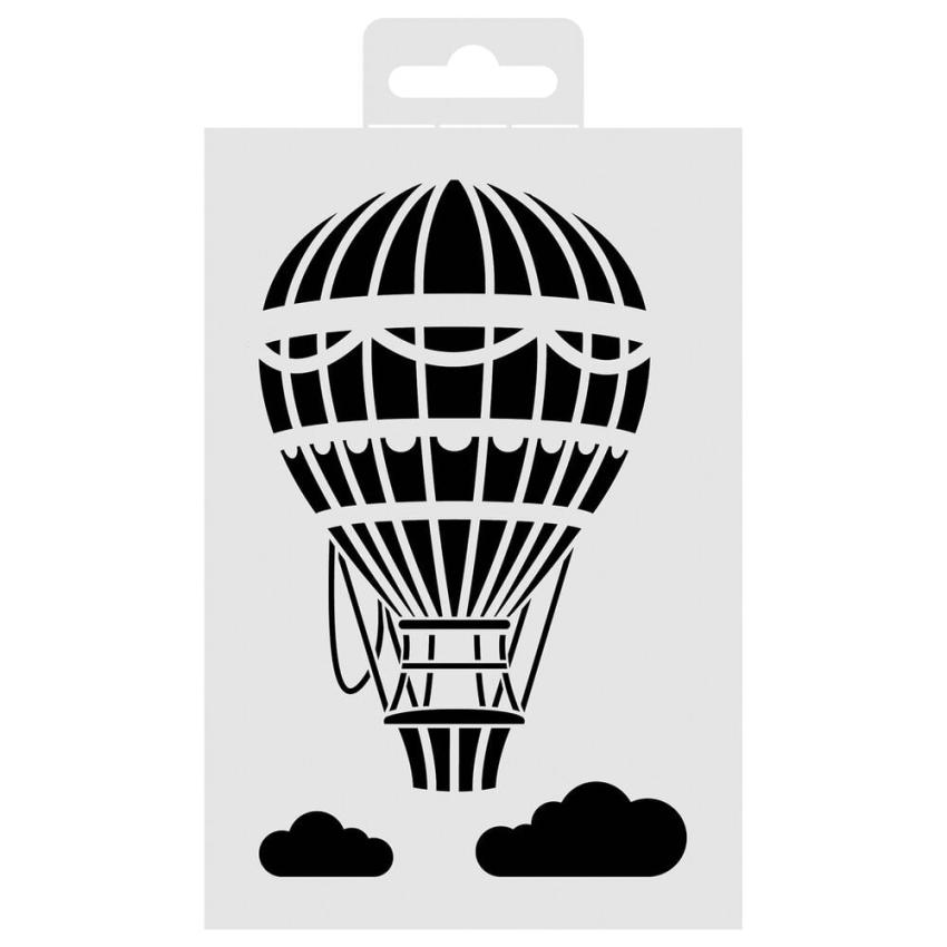 Aladine - Schablone 15x10cm "Hot-Air Balloon" Stencil
