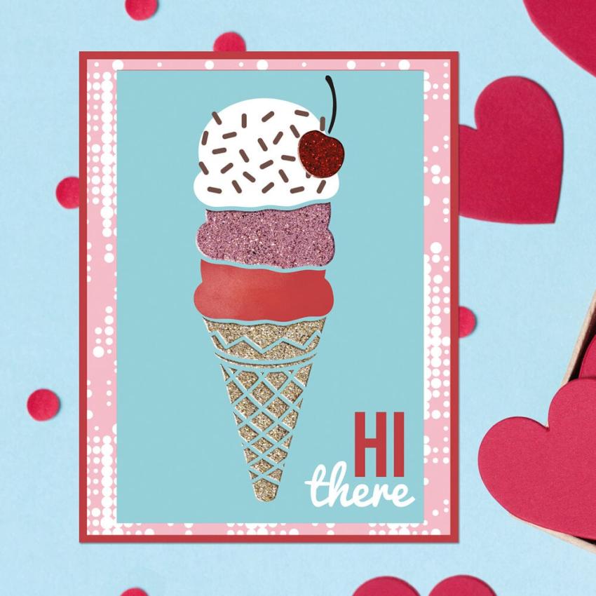 Aladine - Schablone 15x10cm "Ice-Cream" Stencil