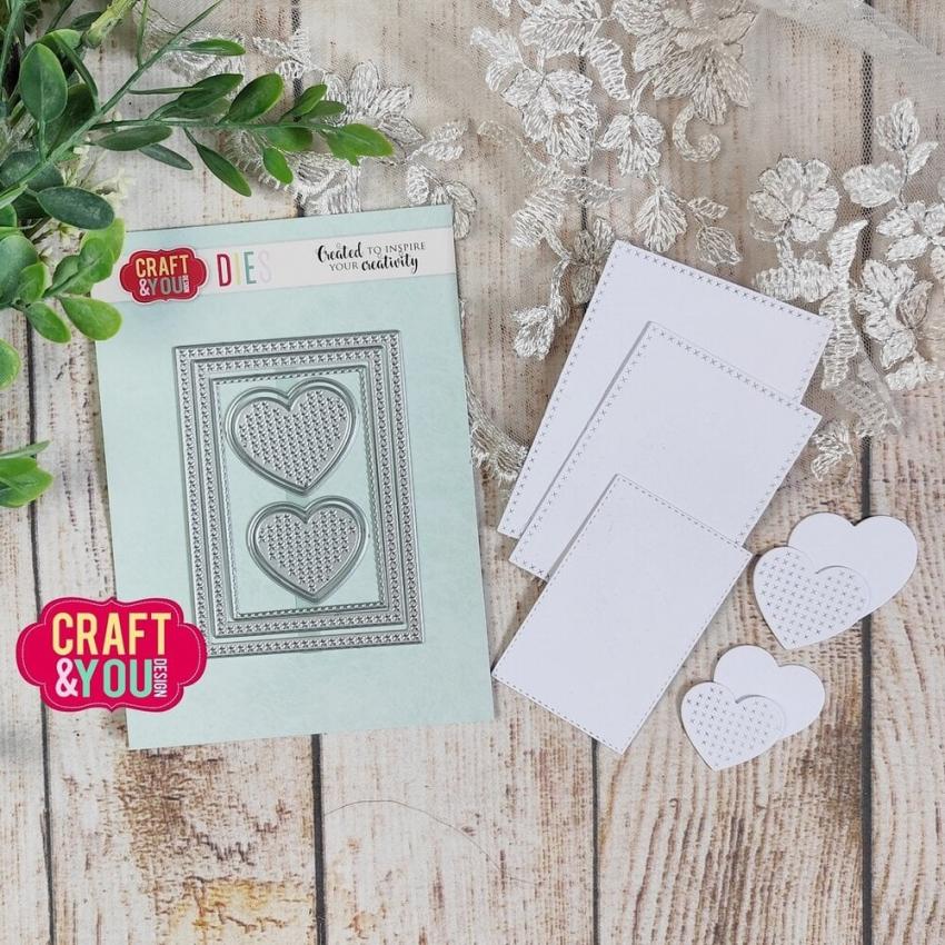 Craft & You Design - Stanzschablone "ATC Cross Stiches" Dies