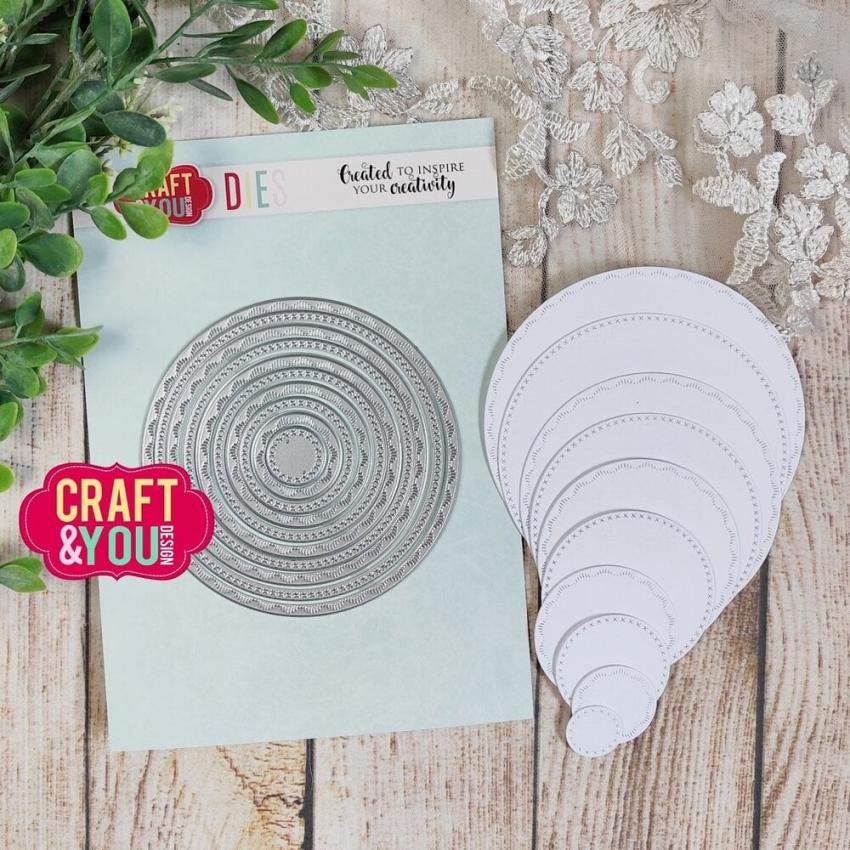 Craft & You Design - Stanzschablone "Circles Base Decorative Stiches" Dies