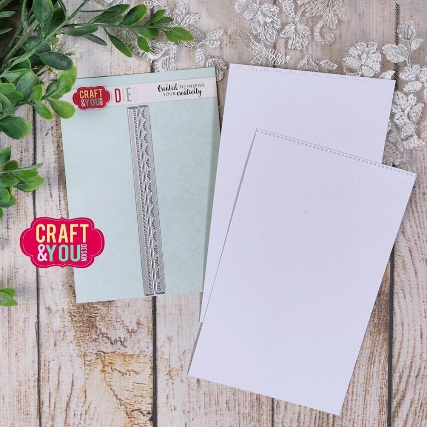 Craft & You Design - Stanzschablone "Small Borders Decorative Stiches" Dies