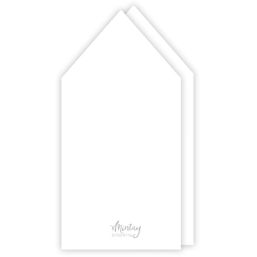 Mintay Papers - Kartenbasis "Pencil" Card Base White 10x20cm - 5 Stück