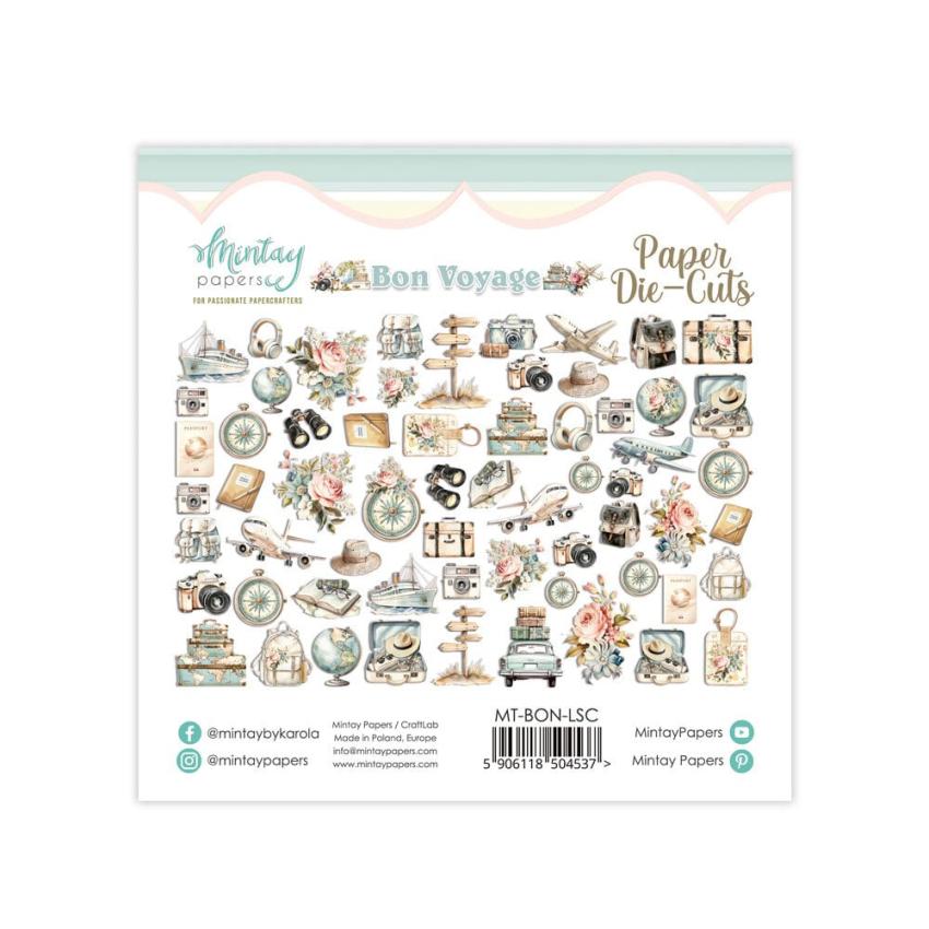 Mintay Papers - Stanzteile "Bon Voyage" Die Cuts