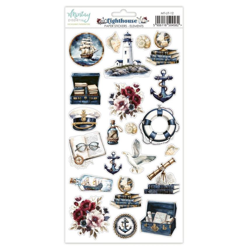 Mintay Papers - Aufkleber "Lighthouse" Paper Sticker Elements 6x12 Inch