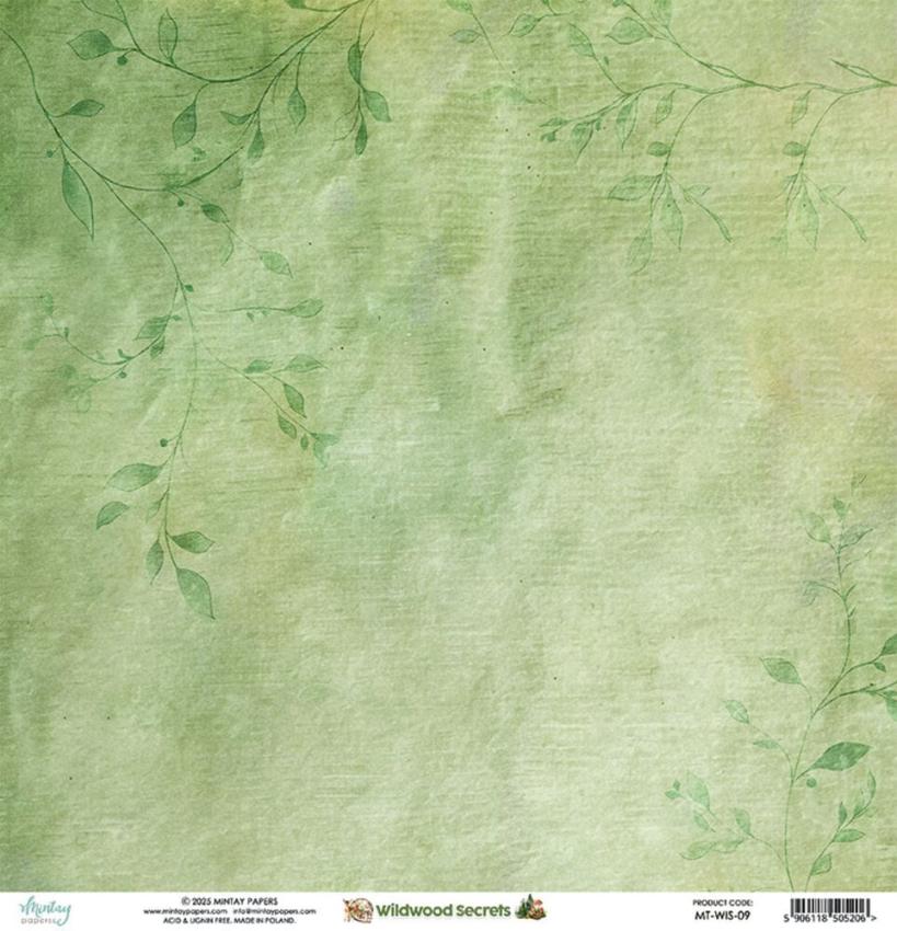 Mintay Papers - Papier Elemente "Wildwood Secrets" Paper Elements 12x12 Inch