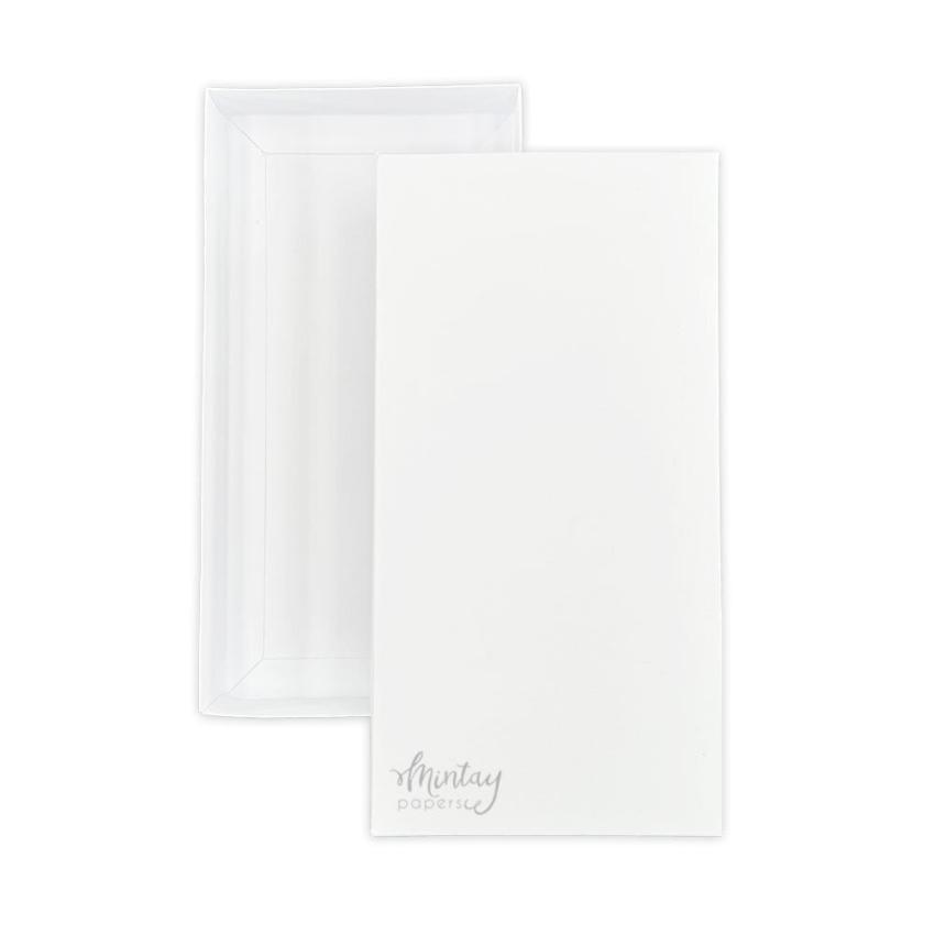 Mintay Papers - Schachtel - Box "Rectangle 1" Card Box Base White 11x22,5cm - 3 Stück