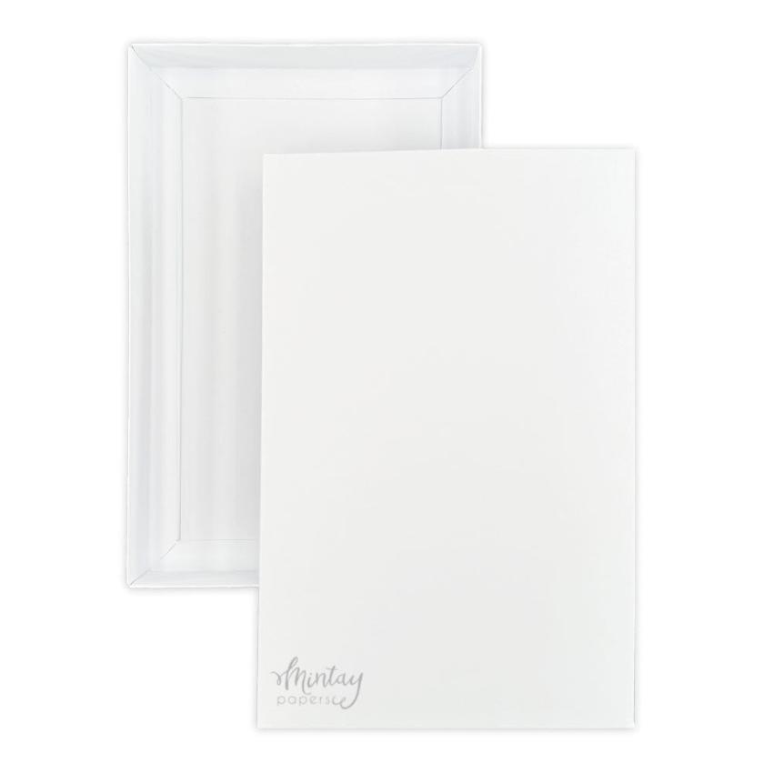 Mintay Papers - Schachtel - Box "Rectangle 2" Card Box Base White 16x24,5cm - 3 Stück