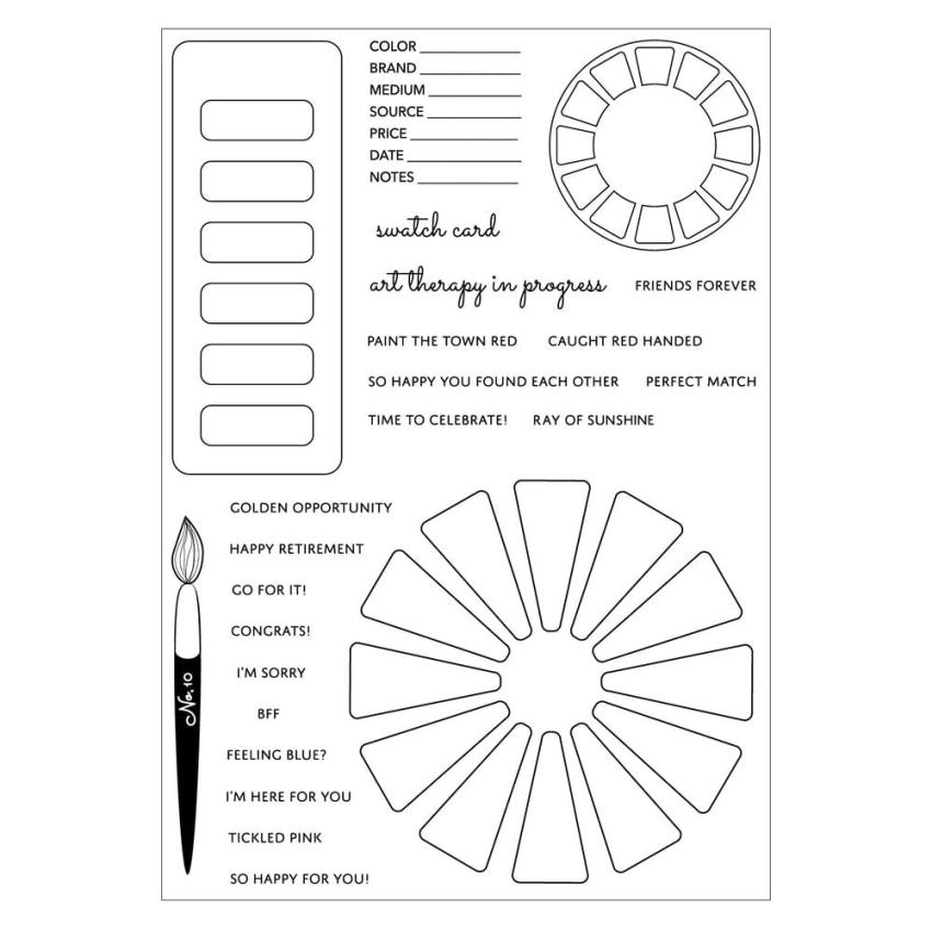 Sizzix - Stempelset "Swatch Cards" Clear Stamps Design by Eileen Hull